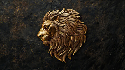 Vector lion logo. Brand logo in the shape of a lion's head.