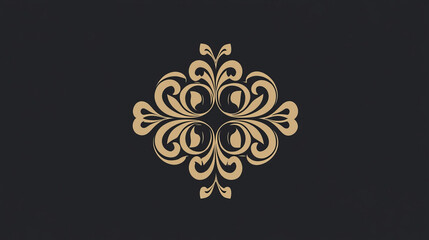 Fototapeta premium Vector pattern logo. A logo pattern monogram