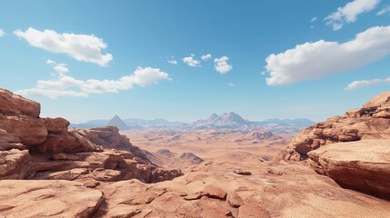 Exploring ancient civilization landscapes in the desert stunning view nature photography epic environment