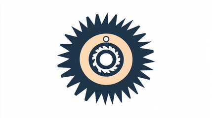 Naklejka premium Circular saw icon. Circular saw icon on a white background, isolated. The icon has three uses in applications and websites. Vector illustration. Circular saw icon on a white background.