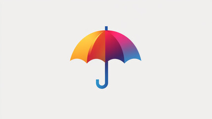 Fototapeta premium Vector umbrella logo. Brand logo in the shape of an umbrella