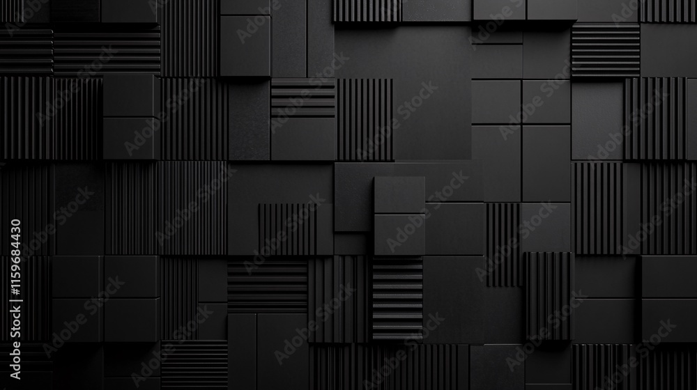 Aufkleber abstract black textured background with varying patterns and shapes, creating a modern and sleek aes