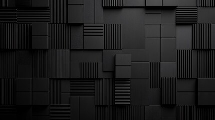 Abstract black textured background with varying patterns and shapes, creating a modern and sleek aesthetic.