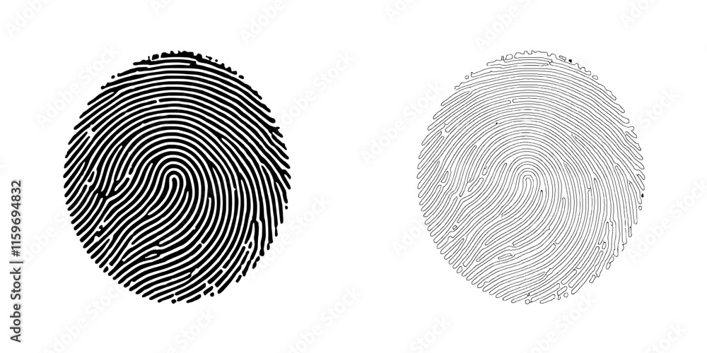 Poster fingerprint scan: high-resolution fingerprint images