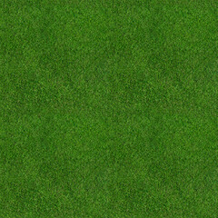 Grass field texture - seamless aerial top view of a large patch of freshly cut, healthy, green grass. Image ready to be tiled to create a much larger texture or higher resolution background pattern.