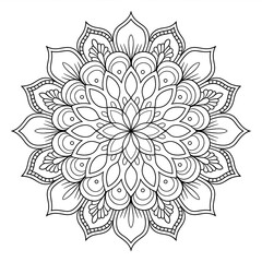 mandala design   white background