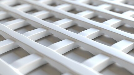 Abstract white grid pattern, geometric texture background.