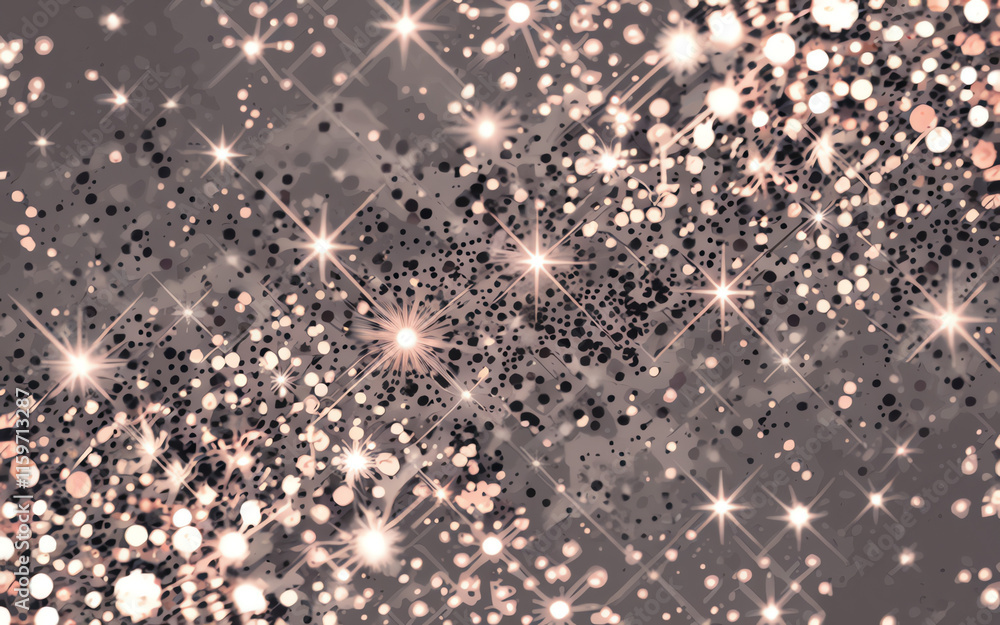 Poster glittering background design with sparkling lights creating a festive atmosphere at a celebration ev