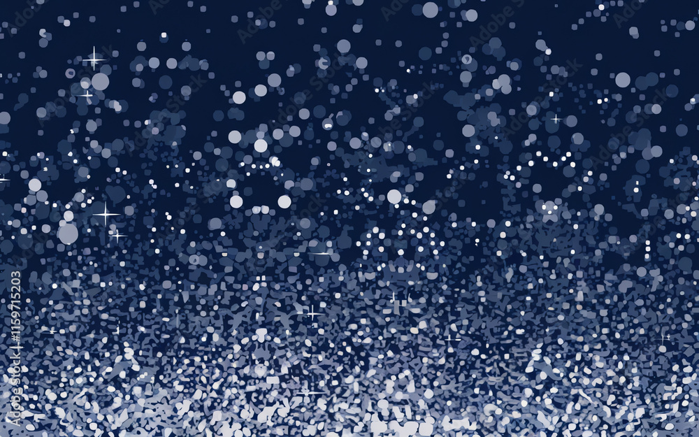 Poster sparkling blue background with shimmering dots creating a festive atmosphere for celebrations and ev