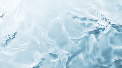 Obraz premium Water wave cosmetics concept. Skin care pure fluid pattern background. Fresh mousturusing gel or serum texture overlay