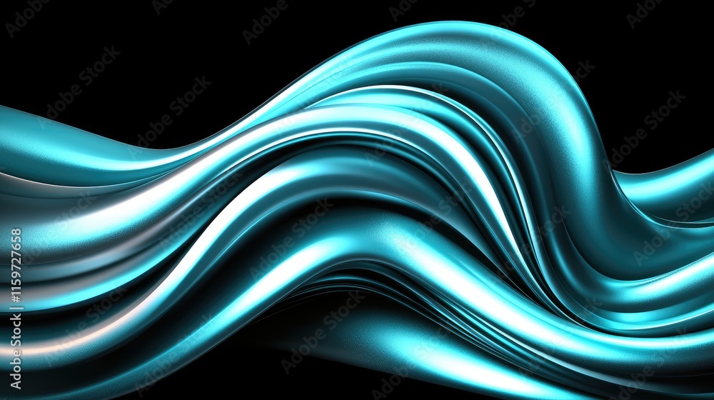Poster fluid motion design abstract background digital art modern aesthetic close-up wave patterns