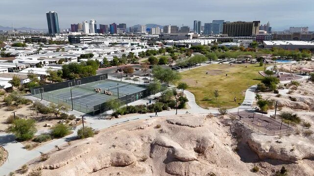 Charlie Frias Park Las Vegas Drone Video Aerial Nevada
