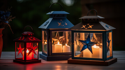 lantern in the night