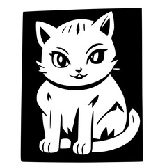 Cat in Jumping Pose - Playful and Fun Vector