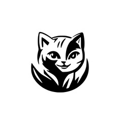 Cat Resting Comfortably - Cozy Pet Vector