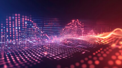 Digital Networking Pulses in High Contrast Lighting