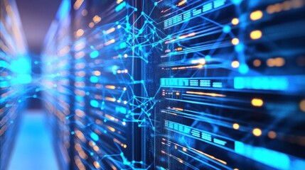 Digital Server Access Monitoring Interface Visuals