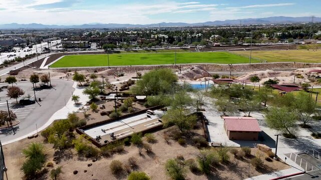 Charlie Frias Park Las Vegas Drone Video Aerial Nevada