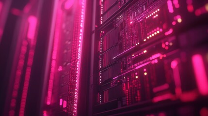 Obraz premium Digital Upgrade in Tech Assembly Room with Schematics