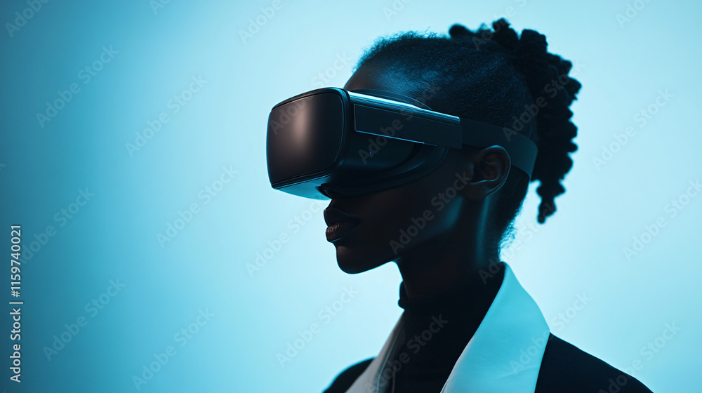 Poster a mentor using virtual reality technology to simulate different career scenarios, allowing mentees t