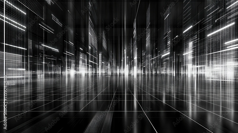 Poster dynamic digital transmission and networking visualization