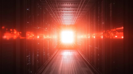 Futuristic Data Protection and Cybersecurity Visual