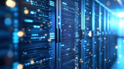 High-Tech Data Backup and Disaster Recovery Concept