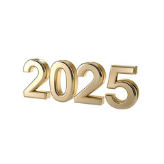 Golden 2025 sign representing the upcoming new year