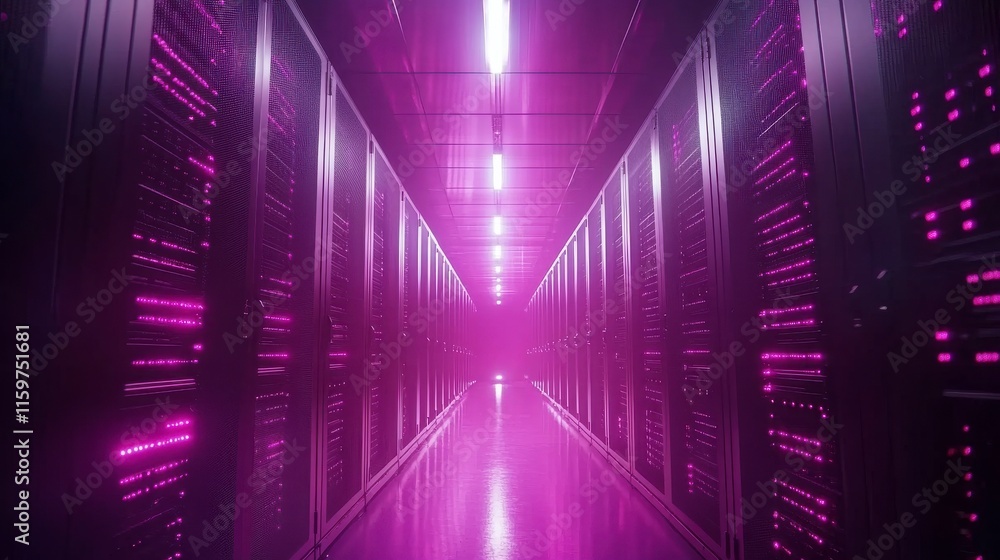 Poster secure data recovery room in low light