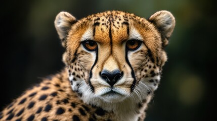 Fototapeta premium Close-up portrait of a cheetah.