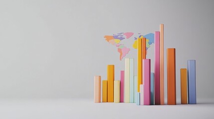 Breakdown of GDP by income levels. Featuring segmented bar charts for low, middle, and high-income countries