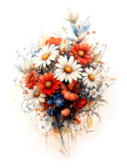 다채로운 데이지 꽃다발 Vibrant Daisy Bouquet