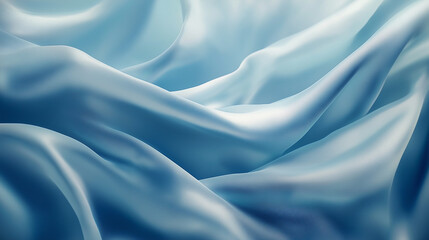Obraz premium smooth elegant wavy deep blue silk cloth fabric material texture. silk satin Shiny smooth fabric. Soft folds. Luxury background