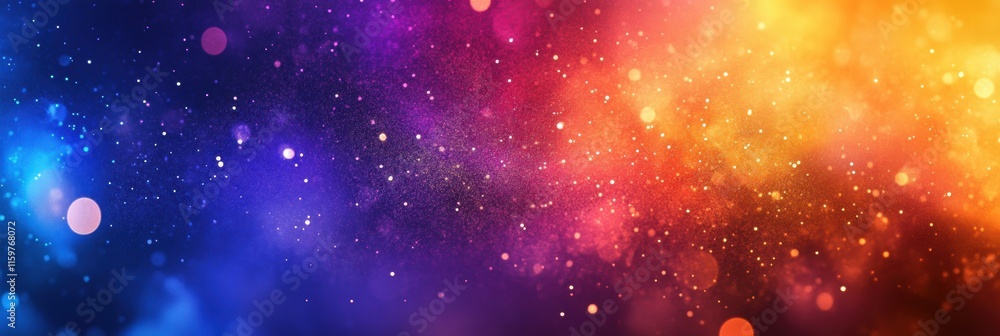 Poster vibrant colors explosion with ample space for text and mock up design. generative ai
