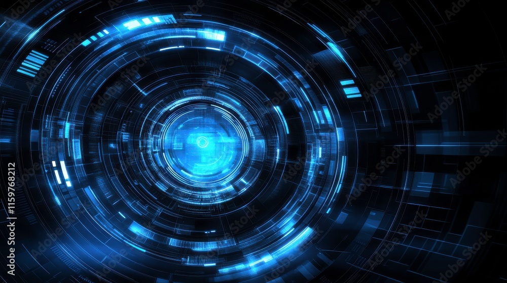 Poster abstract digital technology with soft light background
