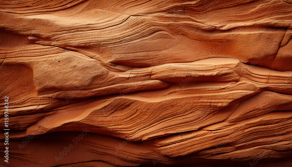 Wall mural Sand stone structure in warm colors