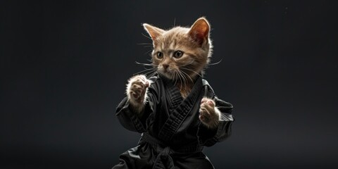 A tiny kitten playfully dressed as a knight, complete with costume.