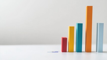 Comparative GDP analysis chart. Featuring colorful bar graphs on a bright white background