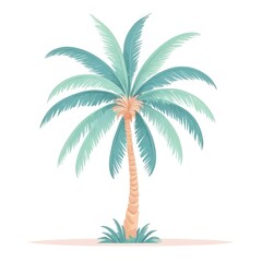 Obraz premium palm tree clipart, Pastel palm tree clipart