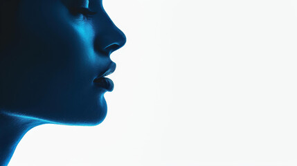 A diverse woman explores cuttingedge technology, symbolizing women in science, AI, and innovation in a vibrant setting.