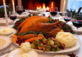 Lavish Winter Roast Dinner Feast

