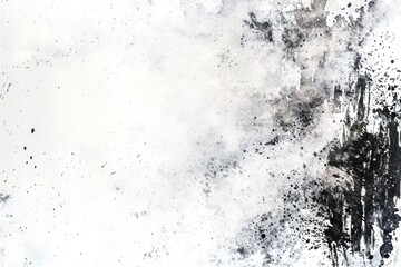 Abstract black and white grunge textured background.