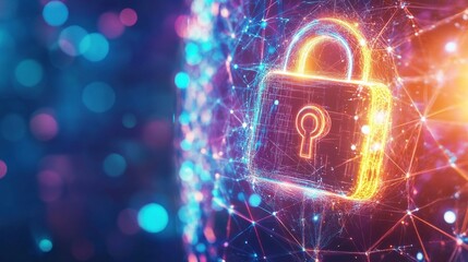 Modern Security Technology with Bright Clean Background