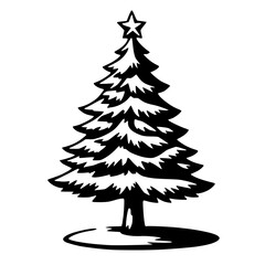Obraz premium Simple Christmas Tree Vector