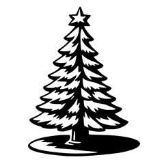Classic Christmas Tree Vector