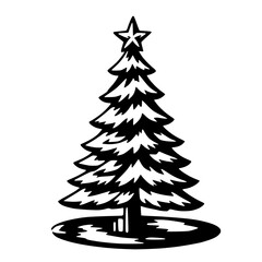 Plain Christmas Tree Vector