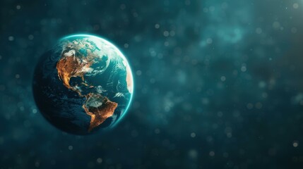Obraz premium Stunning visual of our planet showcases natures beauty and the effects of mankind, creating a striking and thoughtprovoking image.