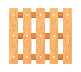 Wooden plank tray vector illustration