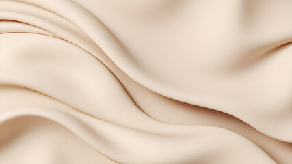 Obraz premium Soft wavy abstract layers in muted beige and light gray tones, creating a neutral and minimalistic background with smooth textures and gentle lighting