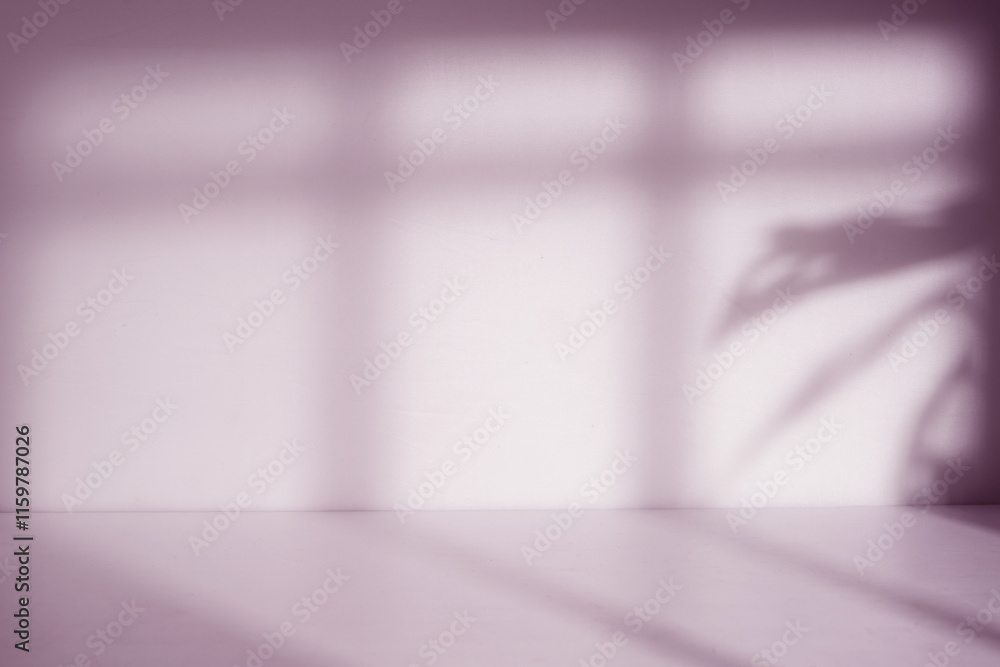Poster room with window shadow and light